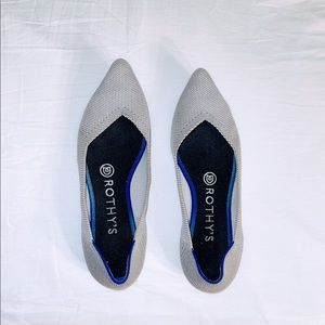 Rothy's gray flats